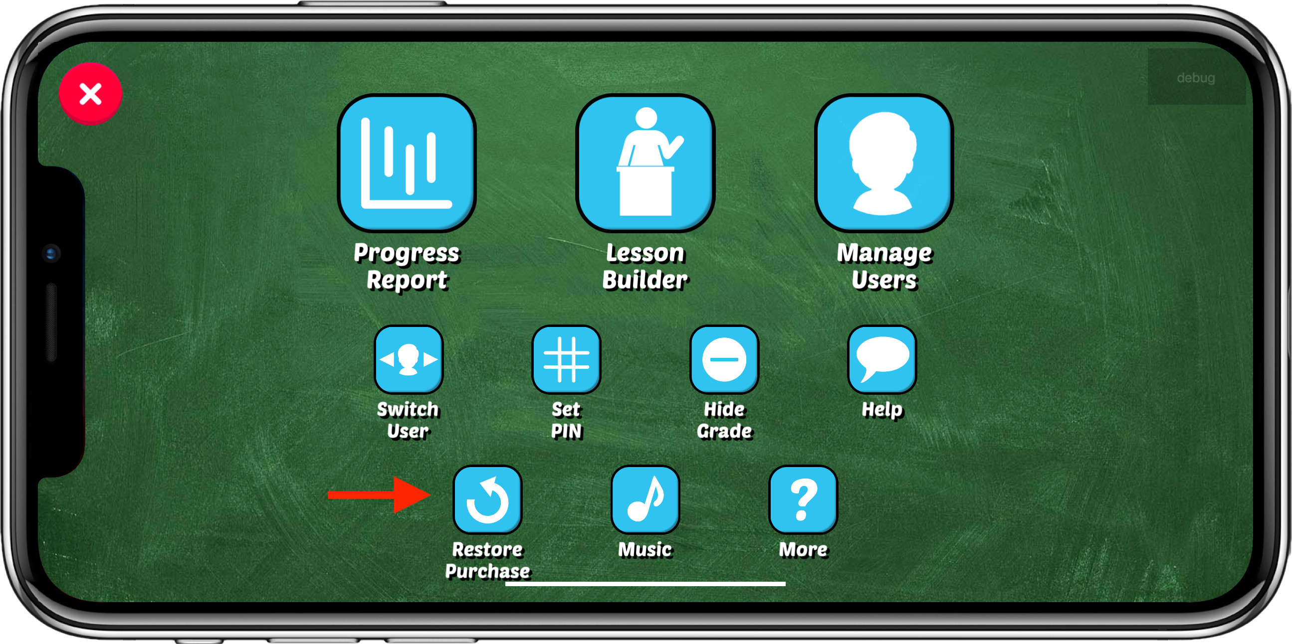 Rosimosi Settings Screen
